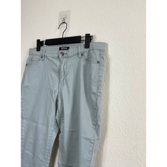 Buffalo David Bitton Size 10 Light Blue Jeans High Rise Soft Stretch Ankle Pants - Picture 10 of 10